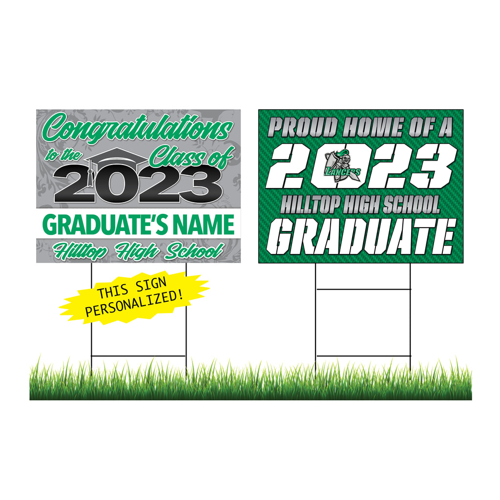 Hilltop Personalized Yard Sign Combo