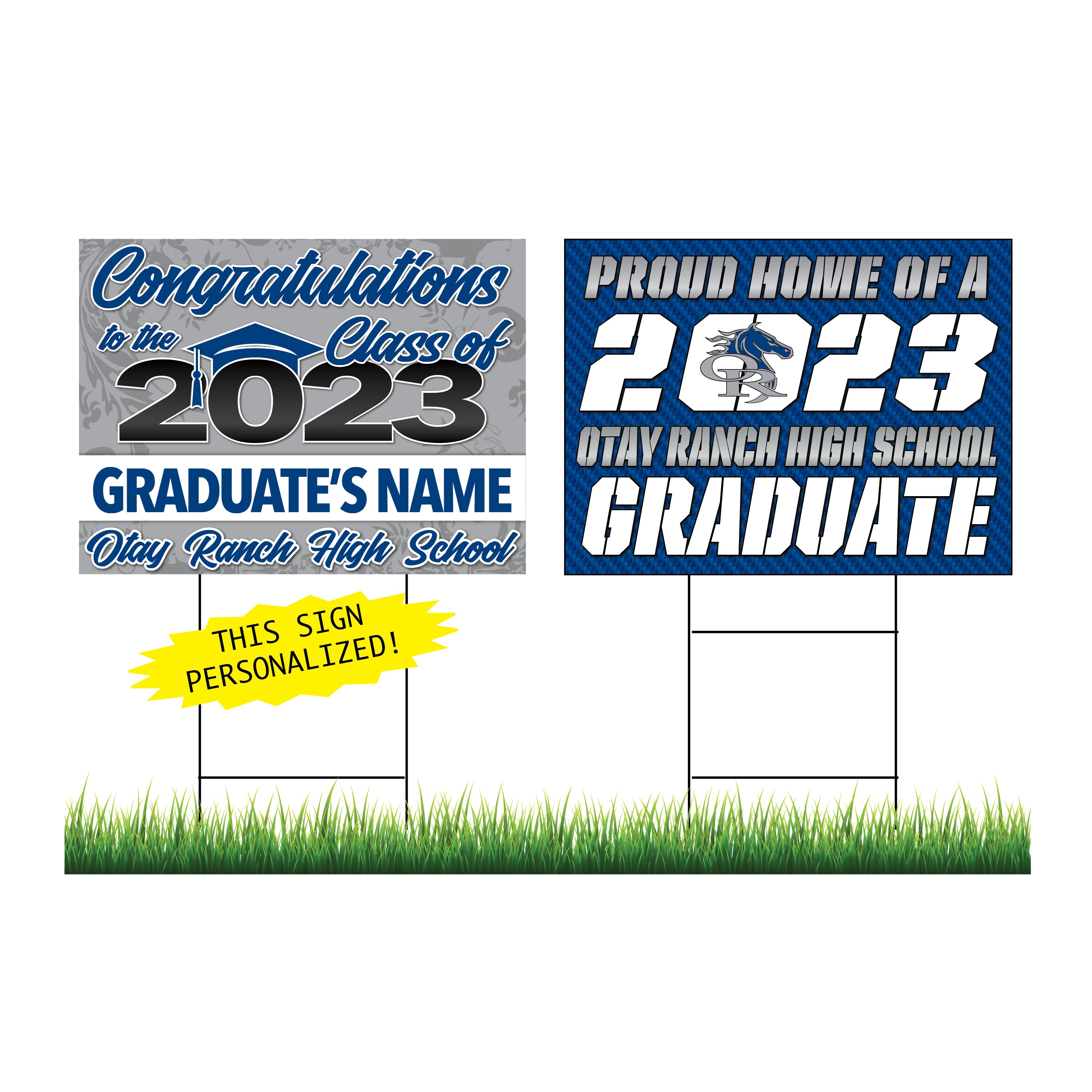 Otay Ranch Personalized Yard Sign Combo – SoCal Recognition Graduate